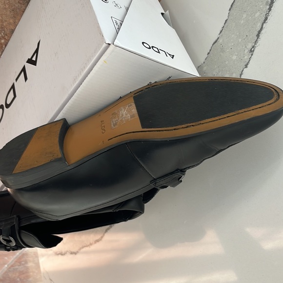 Aldo men’s shoes black leather - Picture 3 of 6